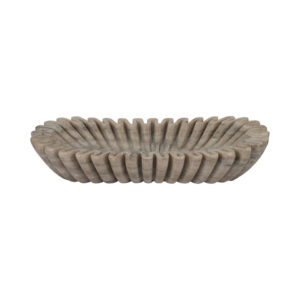 16" ARKIN WAVY MARBLE BOWL, TAN